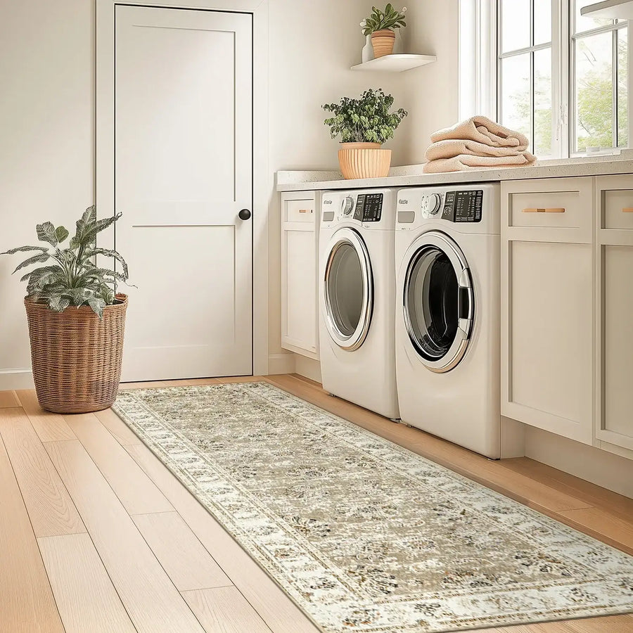 Vintage Medallion Floral Rug - Jinchan Home