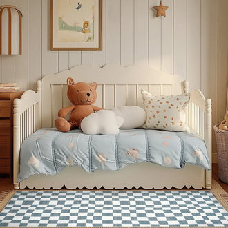 
                    
                      Modern Checkered Geometric Area Rug - Jinchan Home
                    
                  