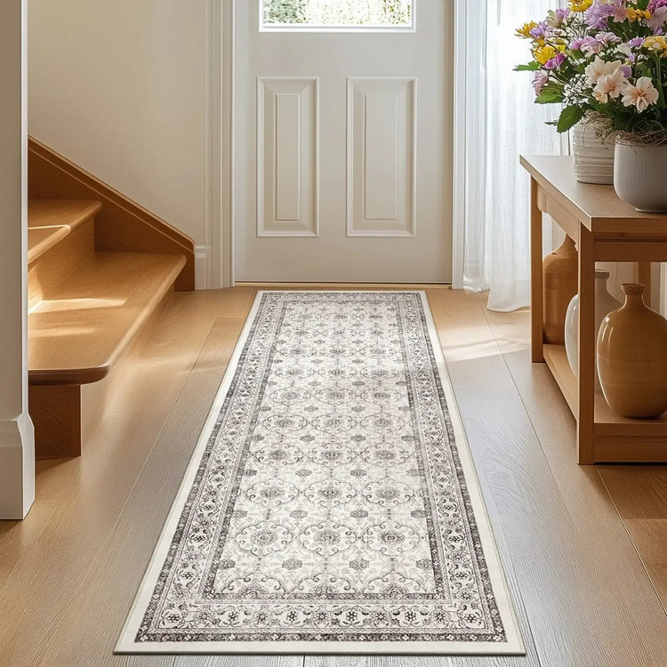 All Over Floral Pattern Vintage Persian Medallion Rug - Jinchan Home