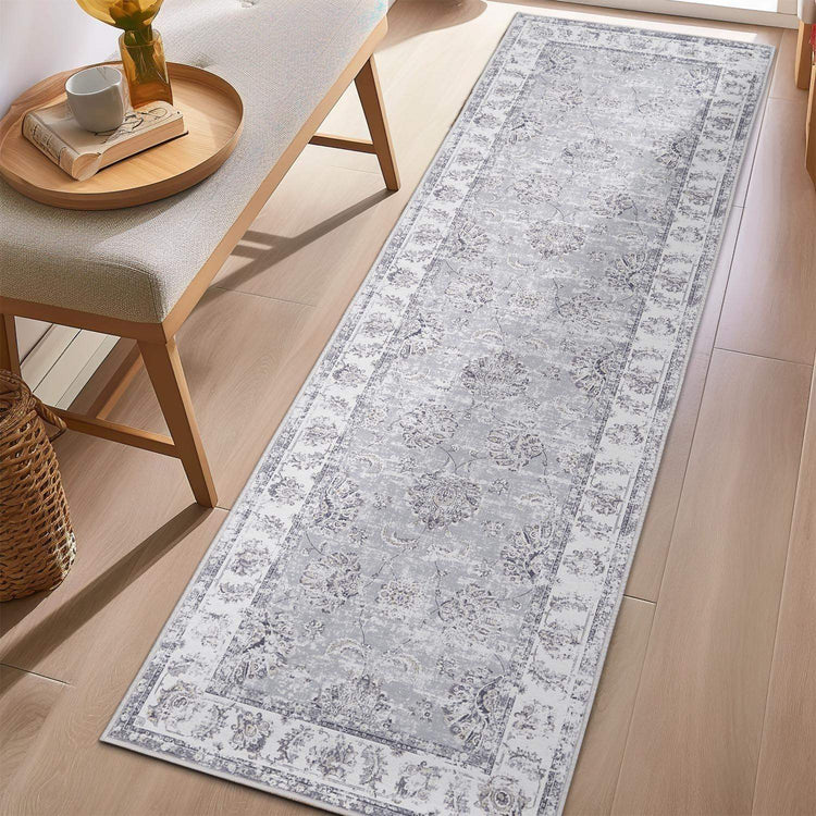 Vintage Medallion Floral Rug - Jinchan Home