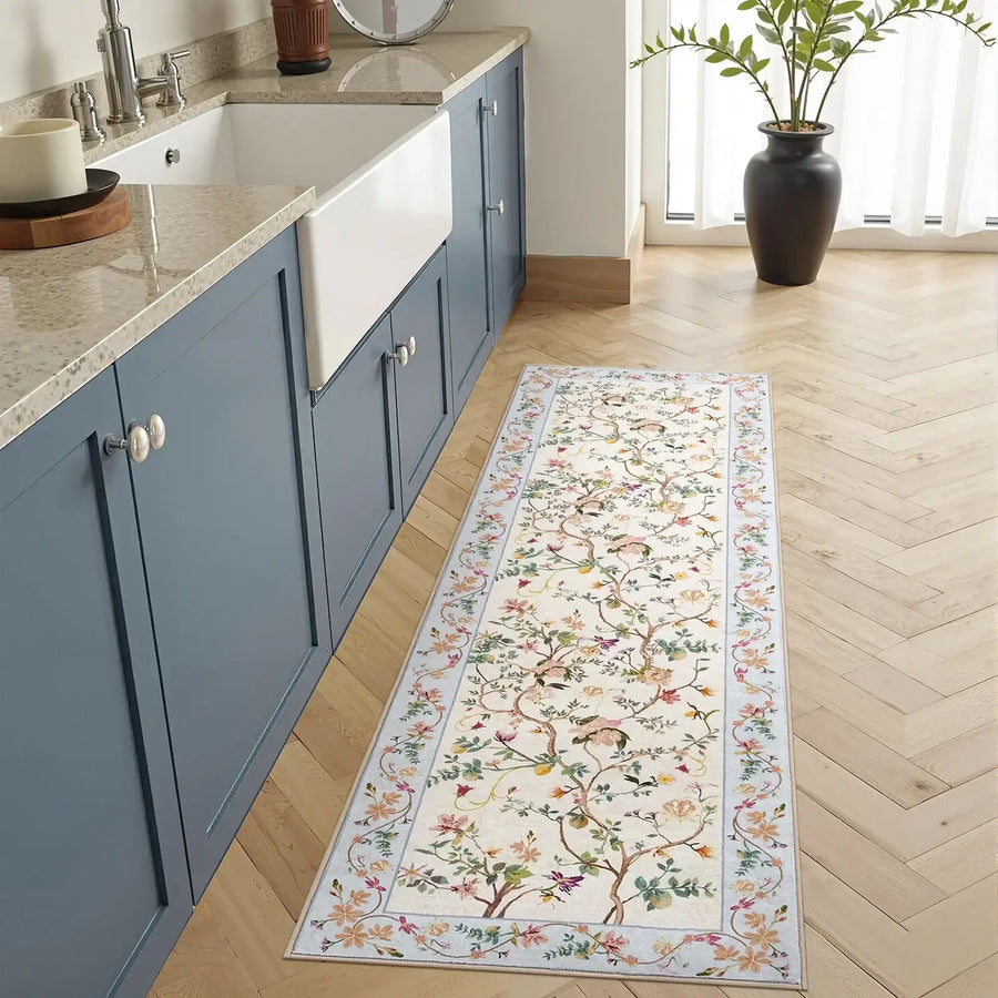 Floral Vine Rug - Jinchan Home