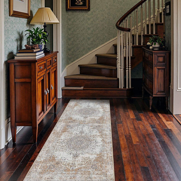 Hazy Medallion Rug - Jinchan Home