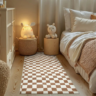 
                    
                      Modern Checkered Geometric Area Rug - Jinchan Home
                    
                  