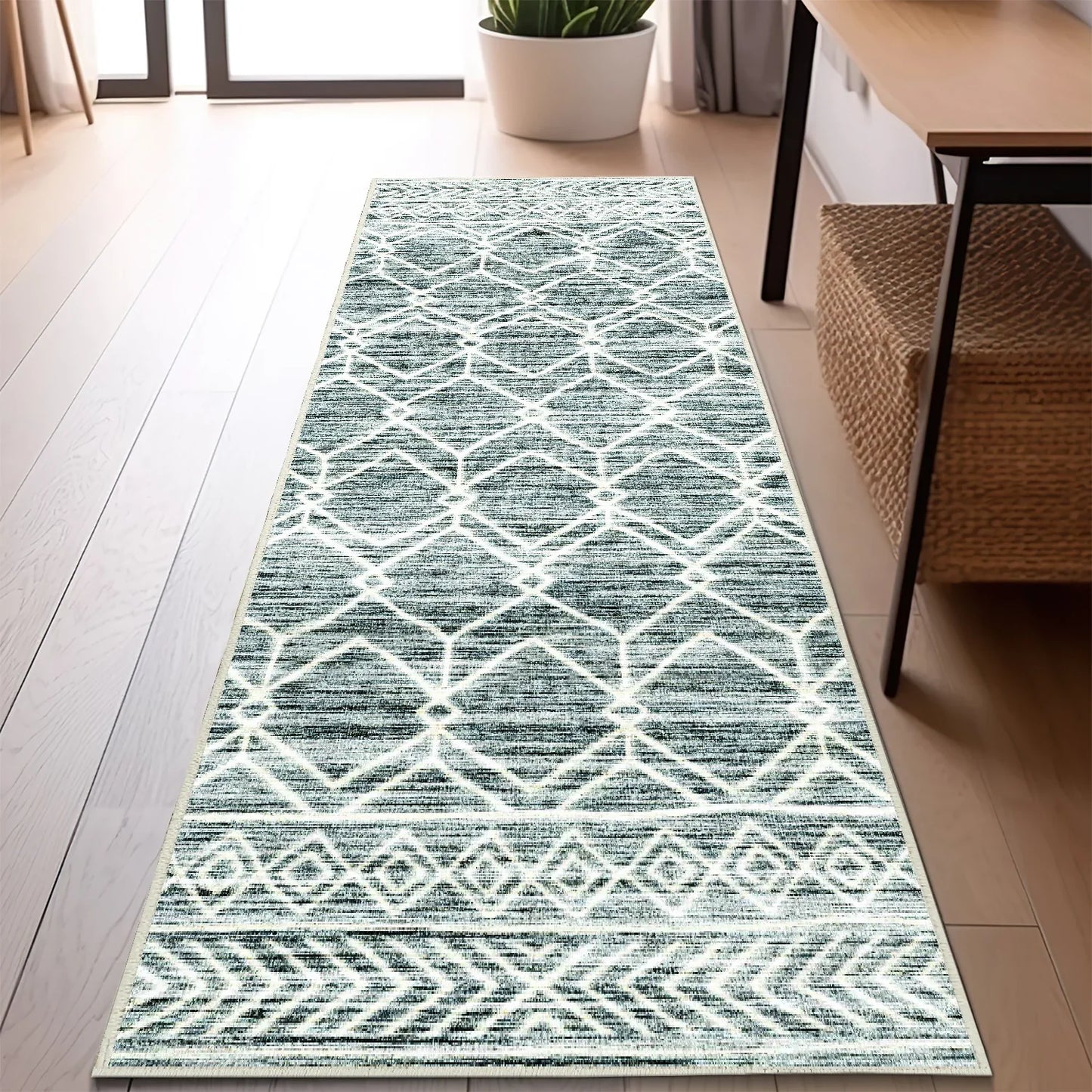 Moroccan Diamond Geometric Rug - Jinchan Home