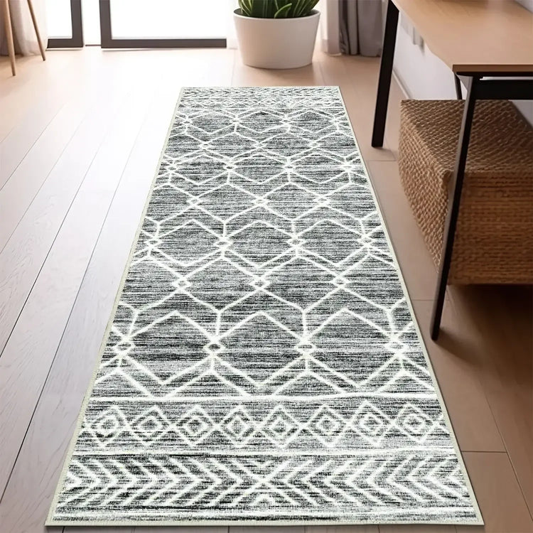 Moroccan Diamond Geometric Rug - Jinchan Home