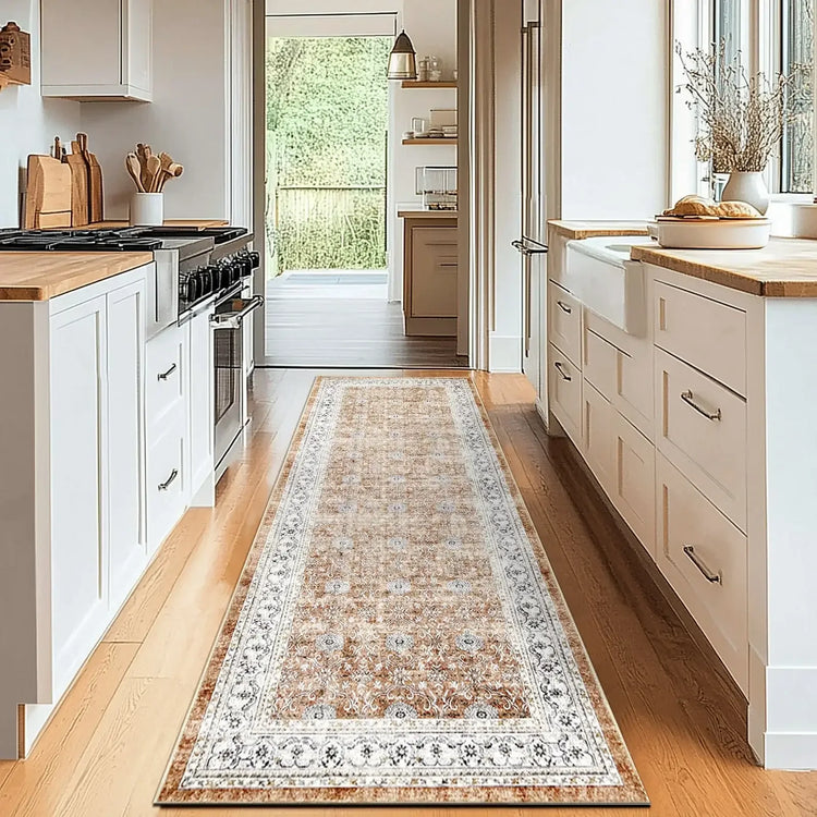 All Over Floral Pattern Vintage Persian Medallion Rug - Jinchan Home