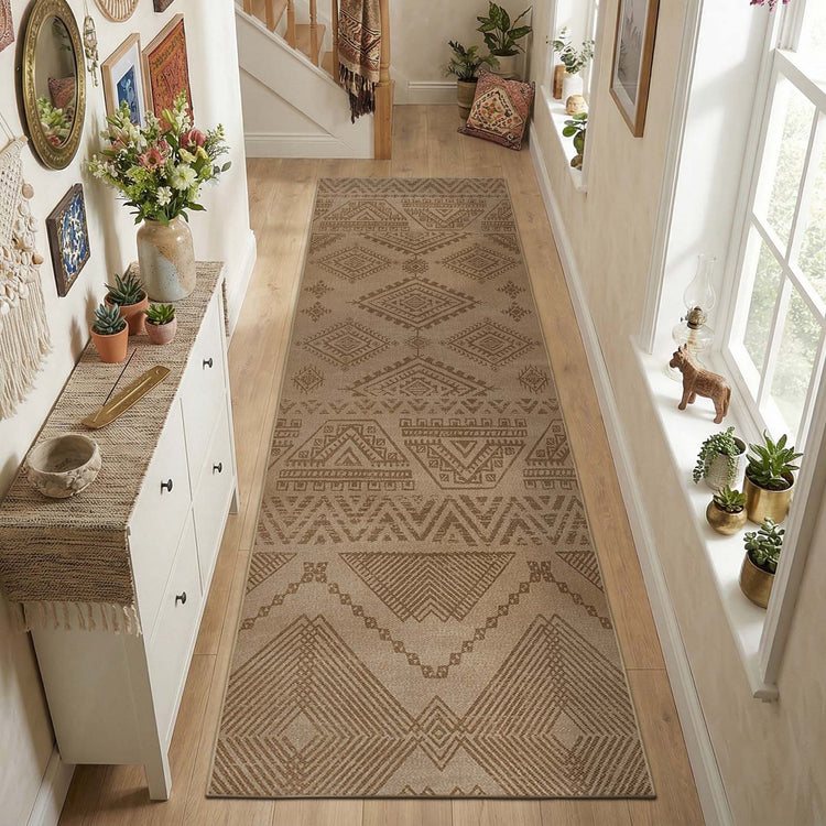 Jinchan Faux Jute Geometric Area Rug - Jinchan Home