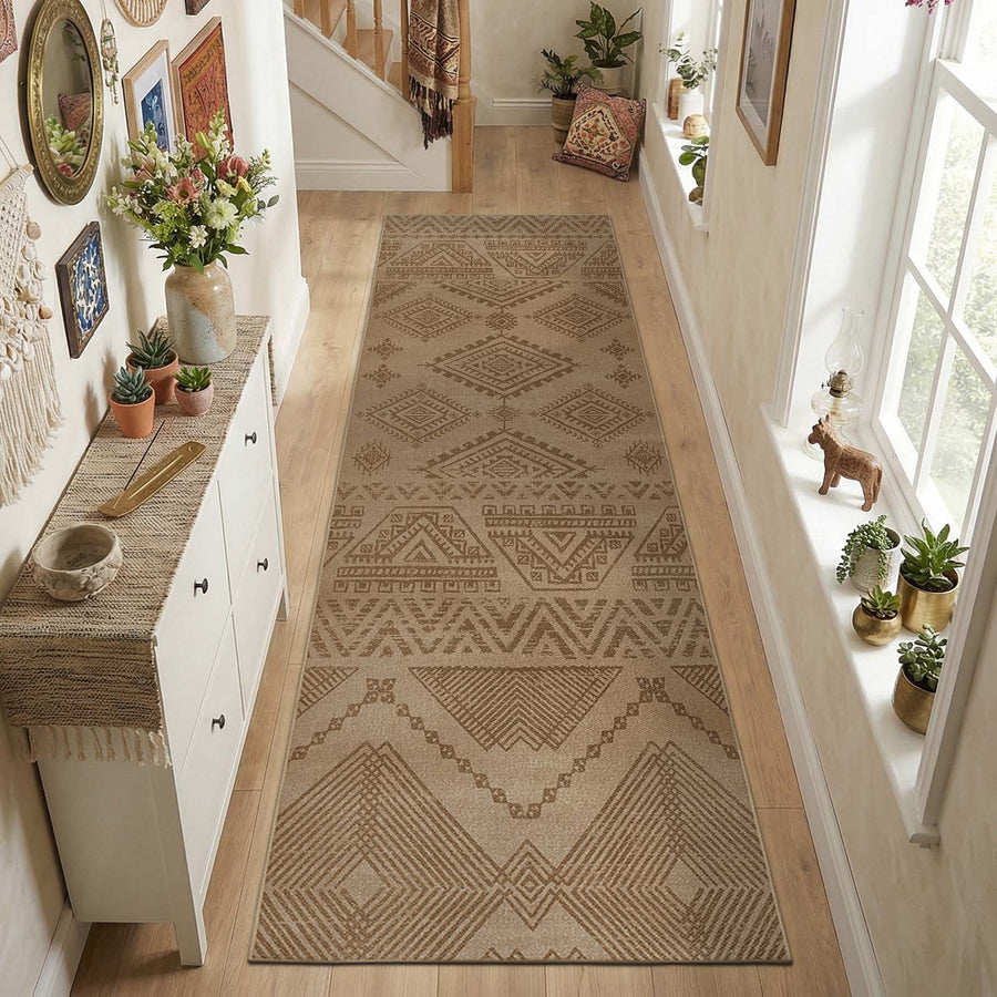Jinchan Faux Jute Geometric Area Rug - Jinchan Home
