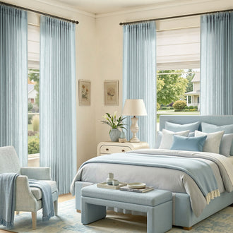 
                    
                      Pinch Pleat Linen Blend Curtains - Jinchan Home
                    
                  