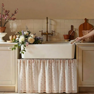 
                    
                      Cute Hello Kitty Paw-Inspired Floral Kitchen Curtains - Jinchan Home
                    
                  