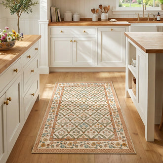 
                    
                      Vintage Floral Polypropylene Area Rug - Jinchan Home
                    
                  