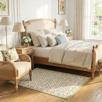 
                    
                      Vintage Floral Polypropylene Area Rug - Jinchan Home
                    
                  