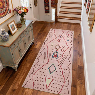 
                    
                      Boho Doodle Geometric Tribal Area Rug - Jinchan Home
                    
                  