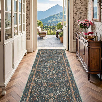 
                    
                      Vintage Foliage Floral Area Rug - Jinchan Home
                    
                  