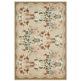 Vintage Floral & Hummingbird Embroidered Rug - Jinchan Home