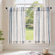 
                    
                      Boho Geometric Stripe Embroidered Kitchen Curtains - Jinchan Home
                    
                  