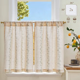 Cute Hello Kitty Paw-Inspired Floral Kitchen Curtains - Jinchan Home