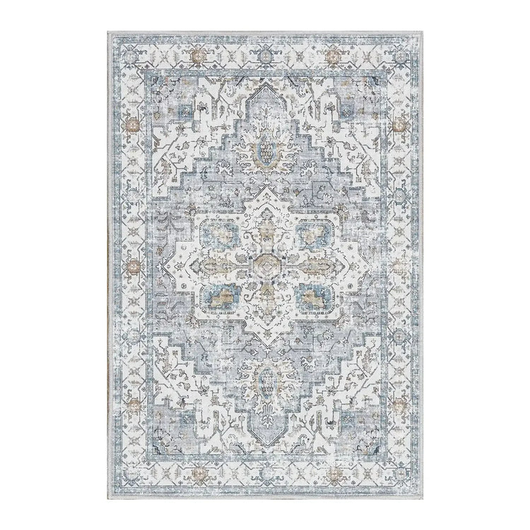 Vintage Persian-Style Distressed Area Rug - Jinchan Home