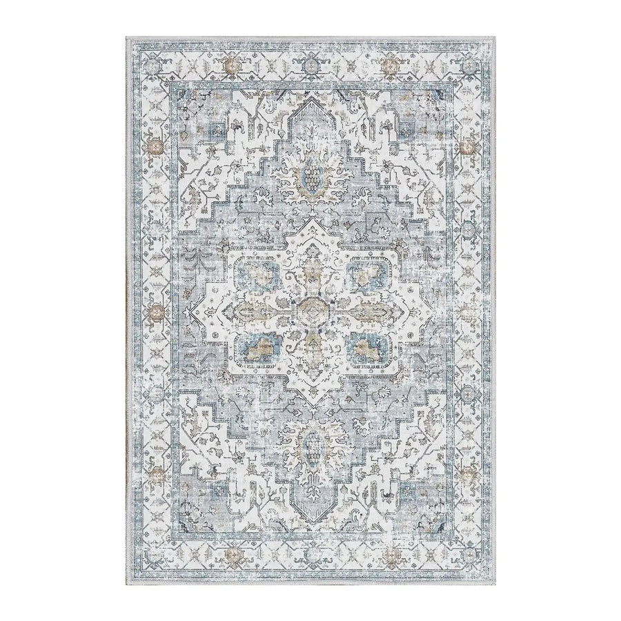 Vintage Persian-Style Distressed Area Rug - Jinchan Home