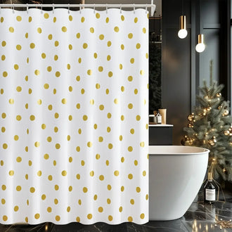 
                    
                      Waterproof Polka Dot Fabric Shower Curtain - Jinchan Home
                    
                  