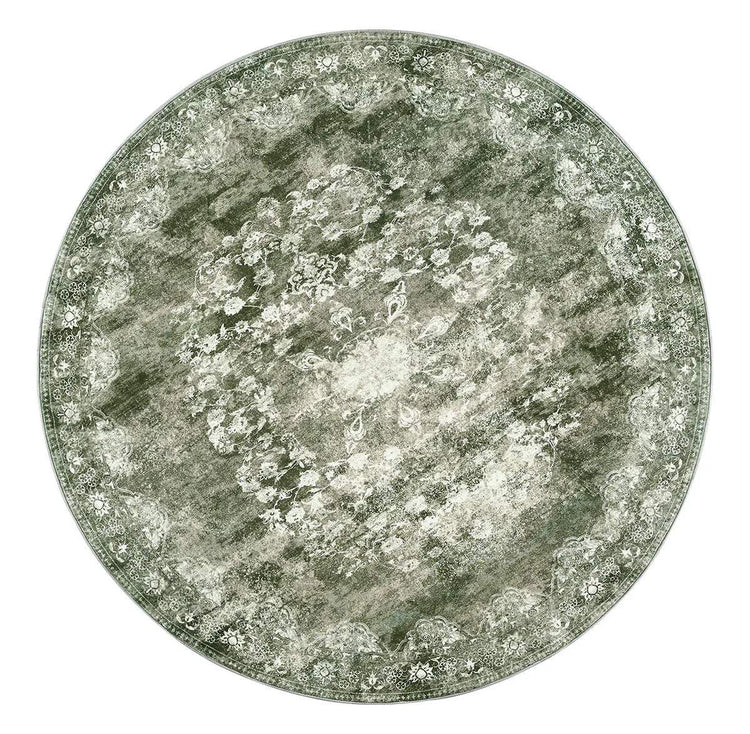 Antique Distressed Medallion Area Rug - Jinchan Home