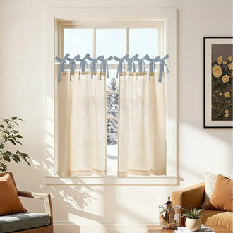 
                    
                      DIY Colorblock Linen-Blend Kitchen Curtains - Jinchan Home
                    
                  