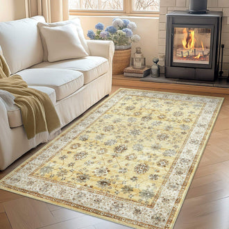
                    
                      Vintage Floral Medallion Area Rug - Jinchan Home
                    
                  