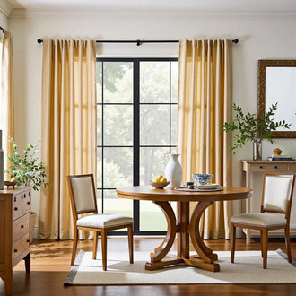 
                    
                      Solid Linen-Blend 3-in-1 Curtains - Jinchan Home
                    
                  