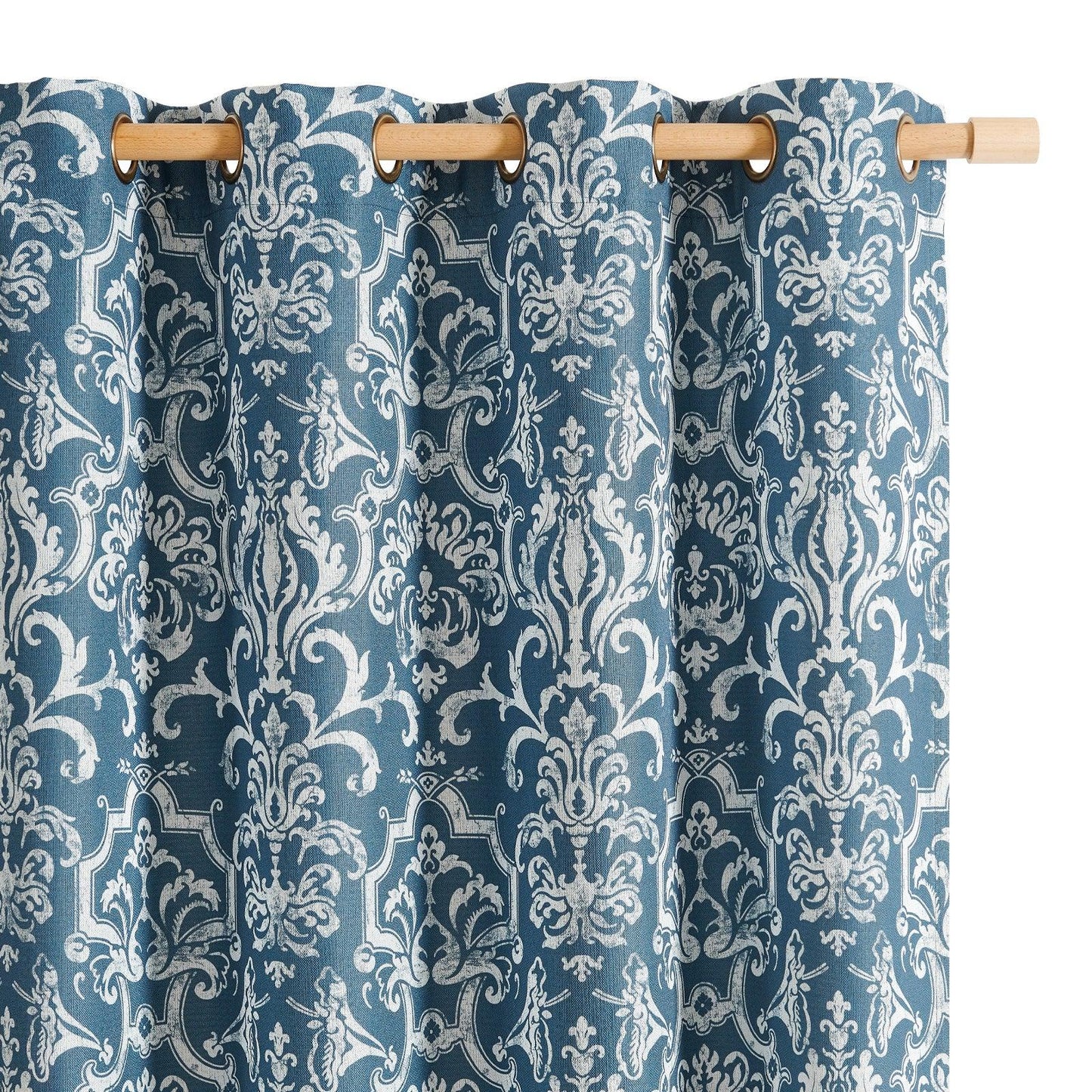 Damask Heritage Vintage Curtains - Jinchan Home