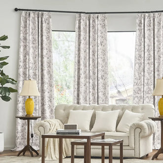 
                    
                      Botanical Birds Jouy Curtains - Jinchan Home
                    
                  