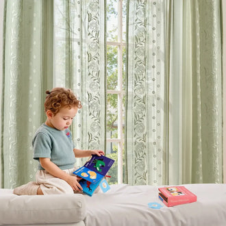 Boho Sheer Bordered Floral Embroidered Curtains - Jinchan Home