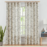 Vine & Bloom Linen Curtains - Jinchan Home