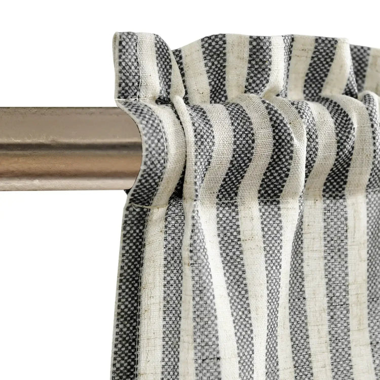Linen Vertical Stripe Valance - Jinchan Home