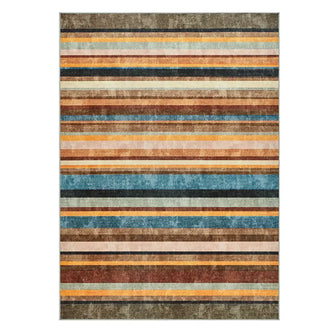 
                    
                      Vintage Warm-Tone Striped Indoor Rug Doormat - Jinchan Home
                    
                  