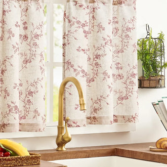 
                    
                      Bloom Vine Rod Pocket Kitchen Curtains - Jinchan Home
                    
                  