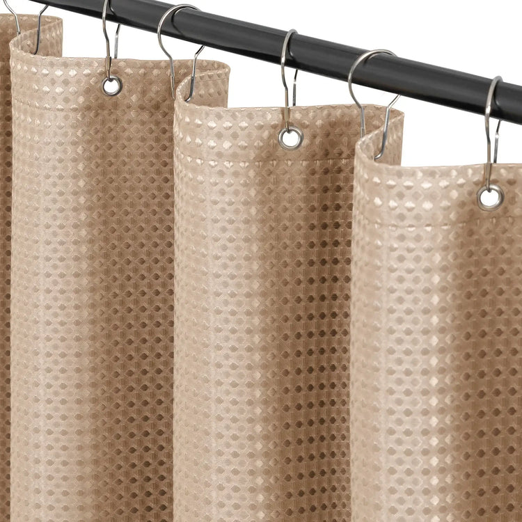 Waffle Weave Grommet Top Shower Curtain - Jinchan Home