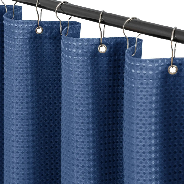 Waffle Weave Grommet Top Shower Curtain - Jinchan Home