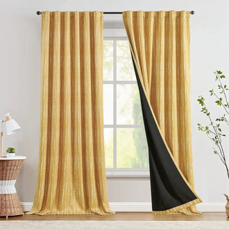 
                    
                      Boho Moon Phase Print Blackout Curtains - Jinchan Home
                    
                  