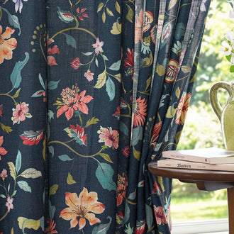 
                    
                      Hattie Floral Linen Blend Curtains - Jinchan Home
                    
                  