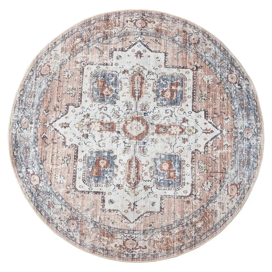 Vintage Persian-Style Distressed Area Rug - Jinchan Home