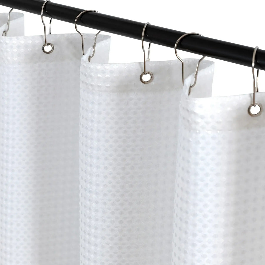 Waffle Weave Grommet Top Shower Curtain - Jinchan Home