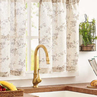 
                    
                      Bloom Vine Rod Pocket Kitchen Curtains - Jinchan Home
                    
                  