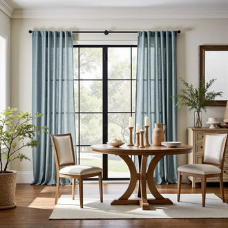 
                    
                      Solid Linen-Blend 3-in-1 Curtains - Jinchan Home
                    
                  