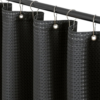 Waffle Weave Grommet Top Shower Curtain - Jinchan Home