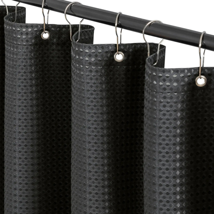 Waffle Weave Grommet Top Shower Curtain - Jinchan Home