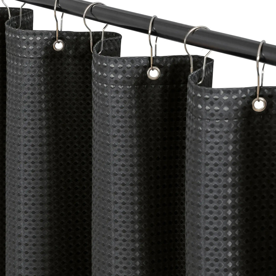 Waffle Weave Grommet Top Shower Curtain - Jinchan Home