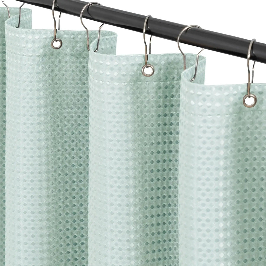 Waffle Weave Grommet Top Shower Curtain - Jinchan Home