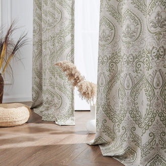 
                    
                      Paisley Pattern Faux Linen Curtains - Jinchan Home
                    
                  