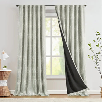 
                    
                      Boho Moon Phase Print Blackout Curtains - Jinchan Home
                    
                  