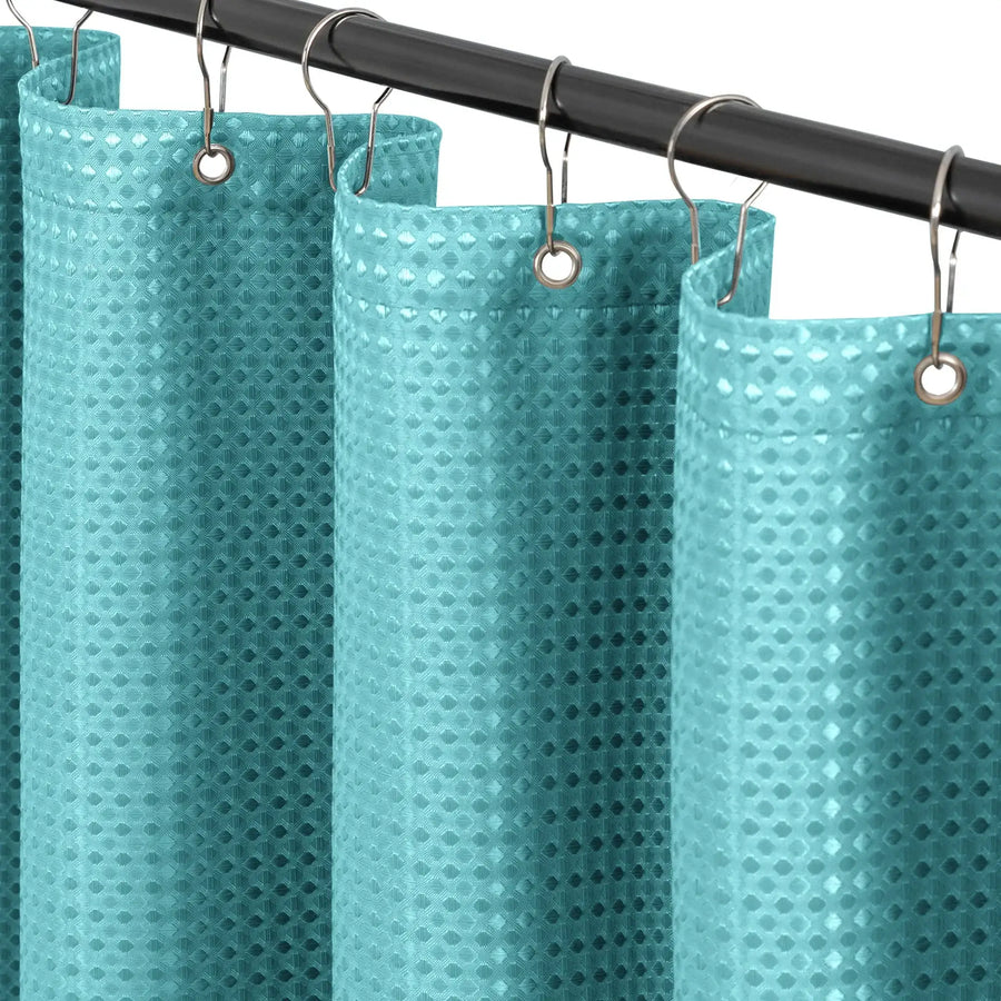 Waffle Weave Grommet Top Shower Curtain - Jinchan Home